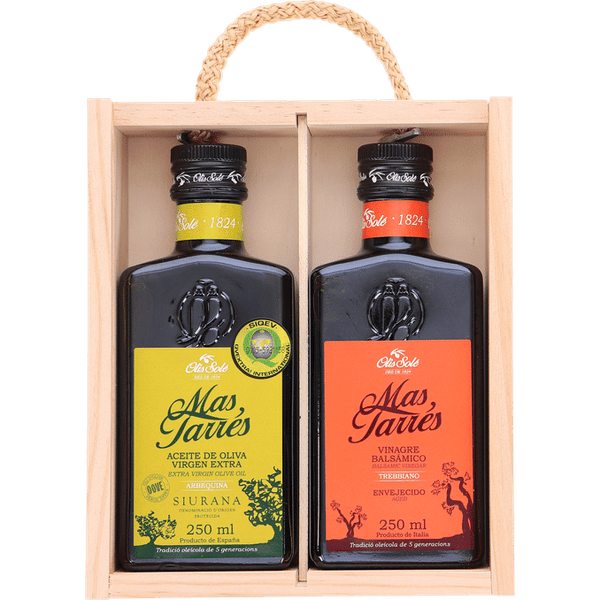 Más Tarrés Aged Balsamic Vinegar and Arbequina Olive Oil Gift SET 250ml